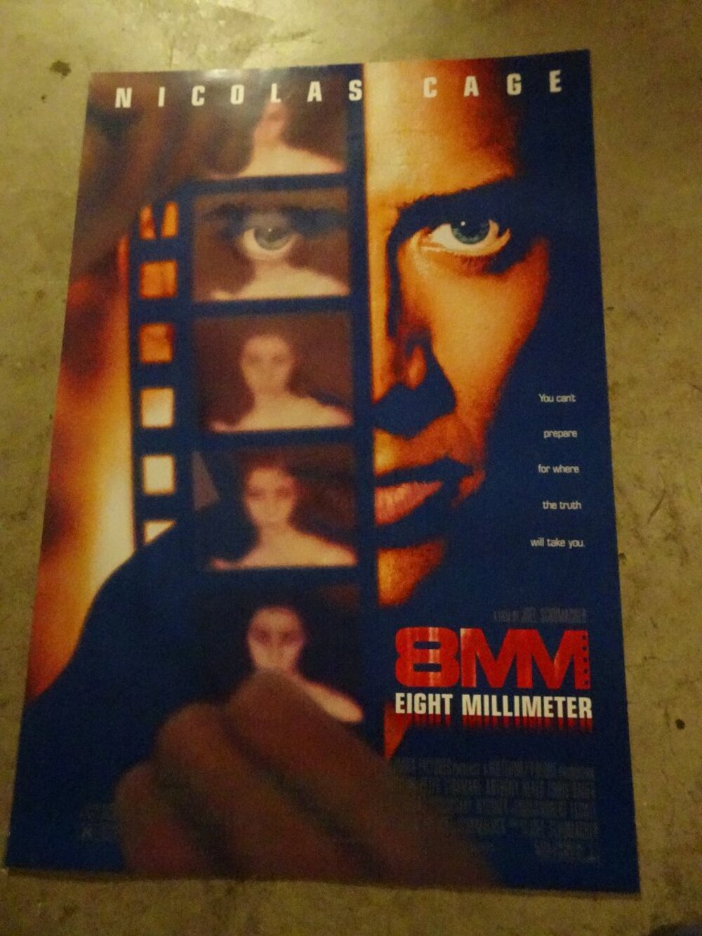 8MM - Eight Millimeter - Movie Poster with Nicolas Cage